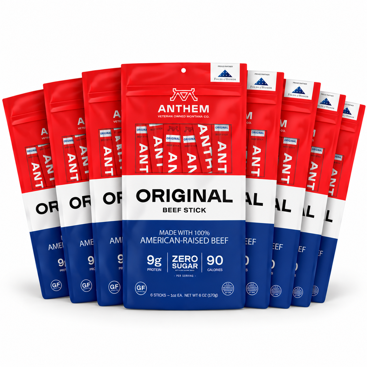Original Beef Stick Pouch, 6oz (8-Count)