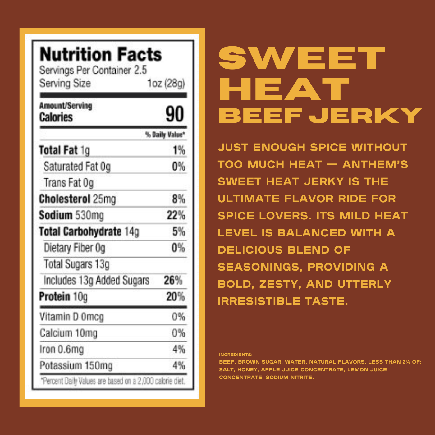 Sweet Heat Beef Jerky