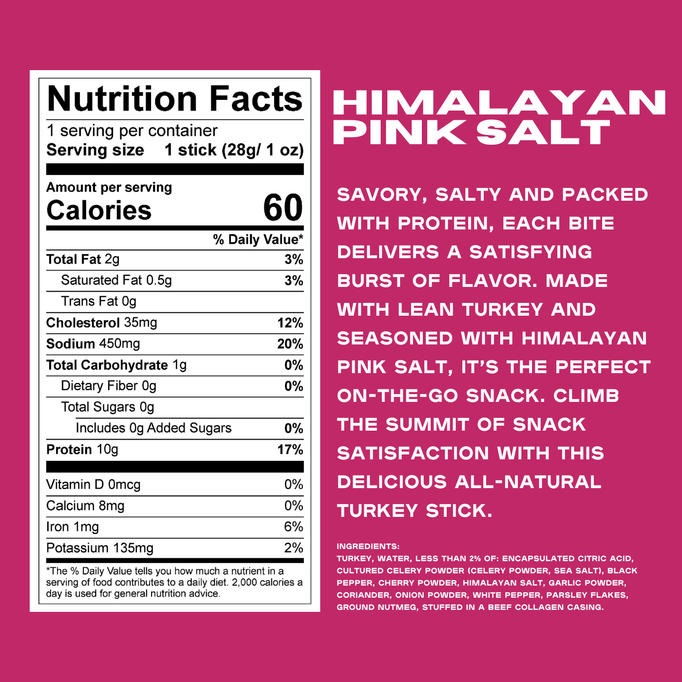 Himalayan Pink Salt Turkey Stick