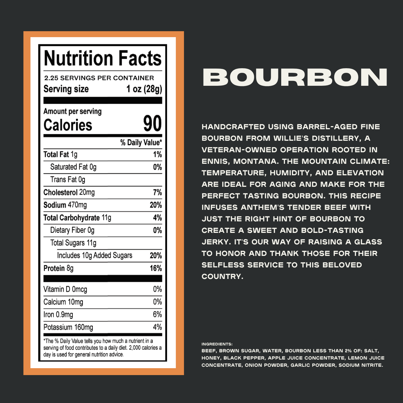 Bourbon Beef Jerky 4-Pack