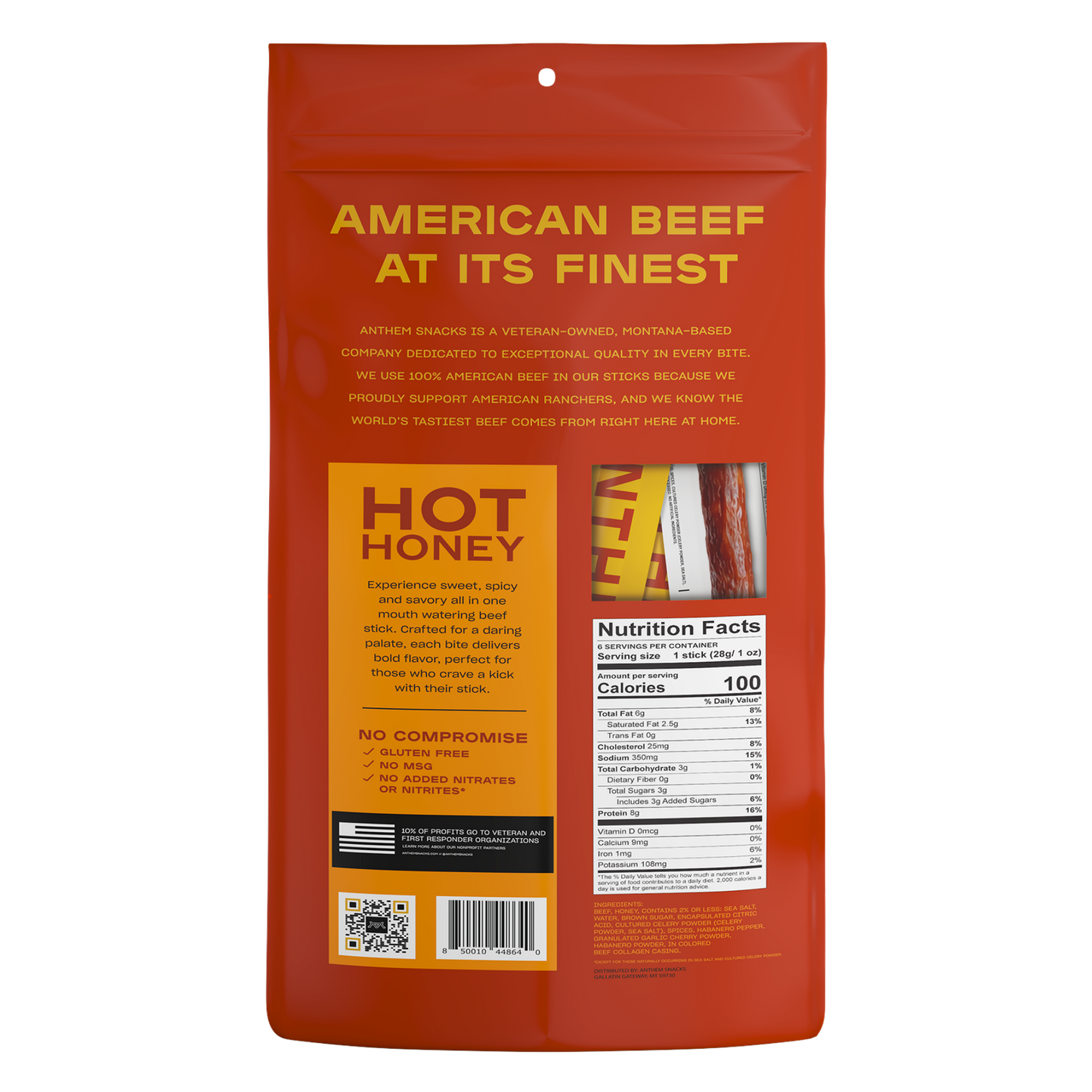 Hot Honey Beef Stick