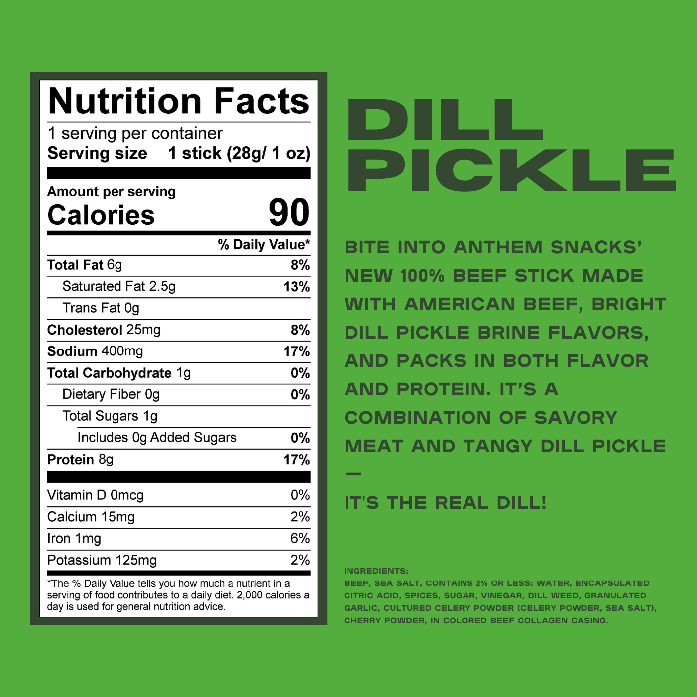 Dill Pickle Beef Stick