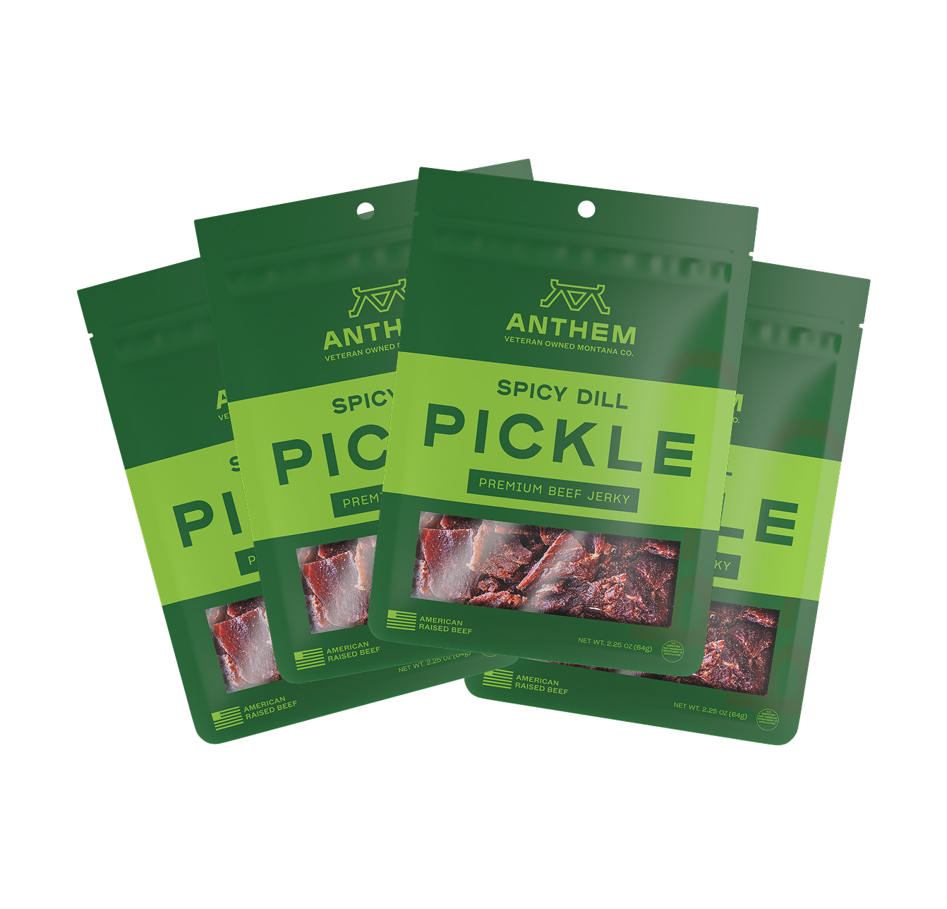Spicy Dill Pickle Beef Jerky 4-Pack