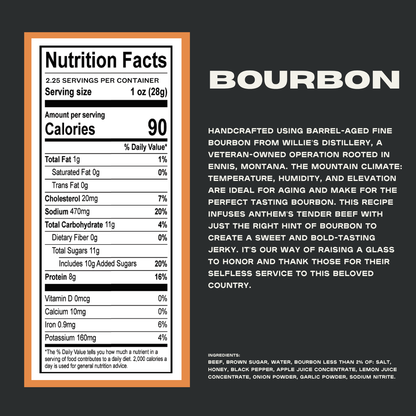Bourbon Beef Jerky 4-Pack