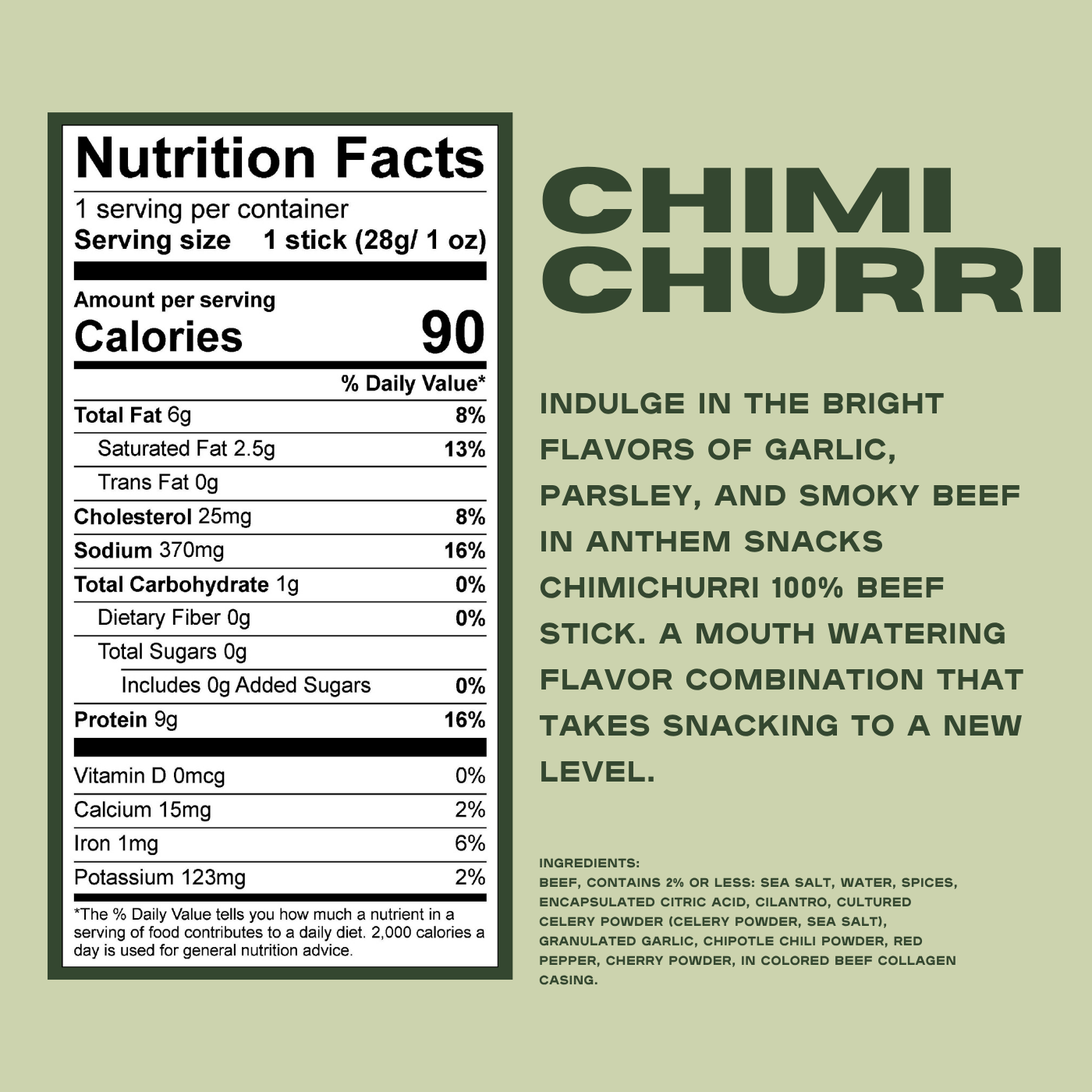 Chimichurri Beef Stick