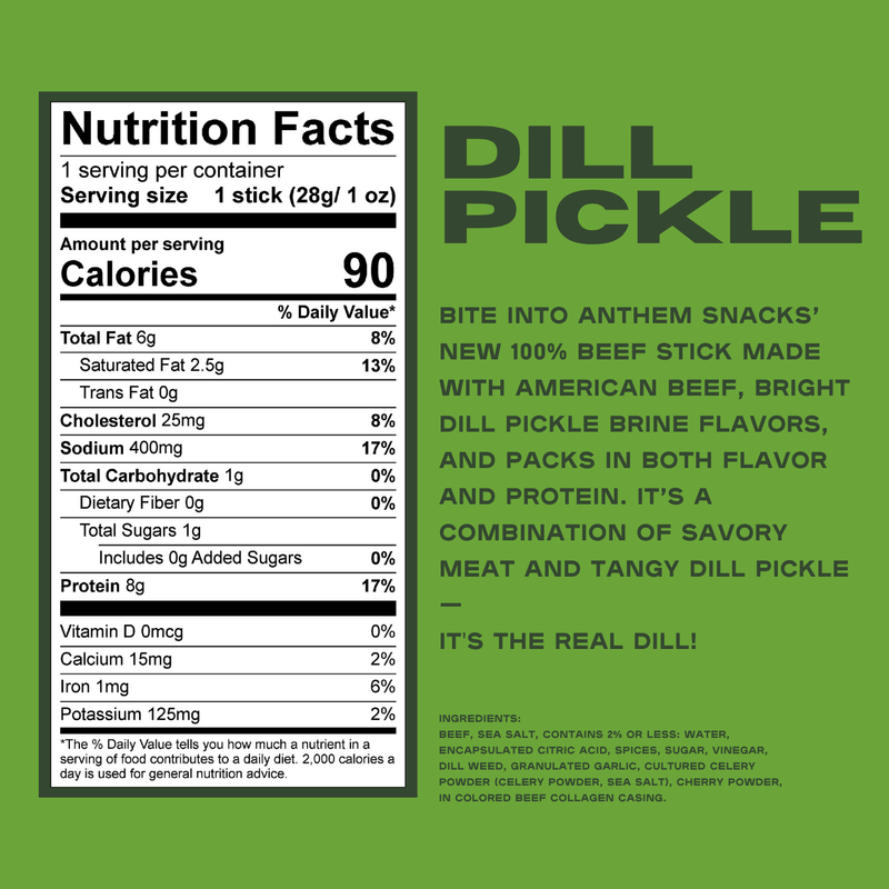 Dill Pickle Beef Stick