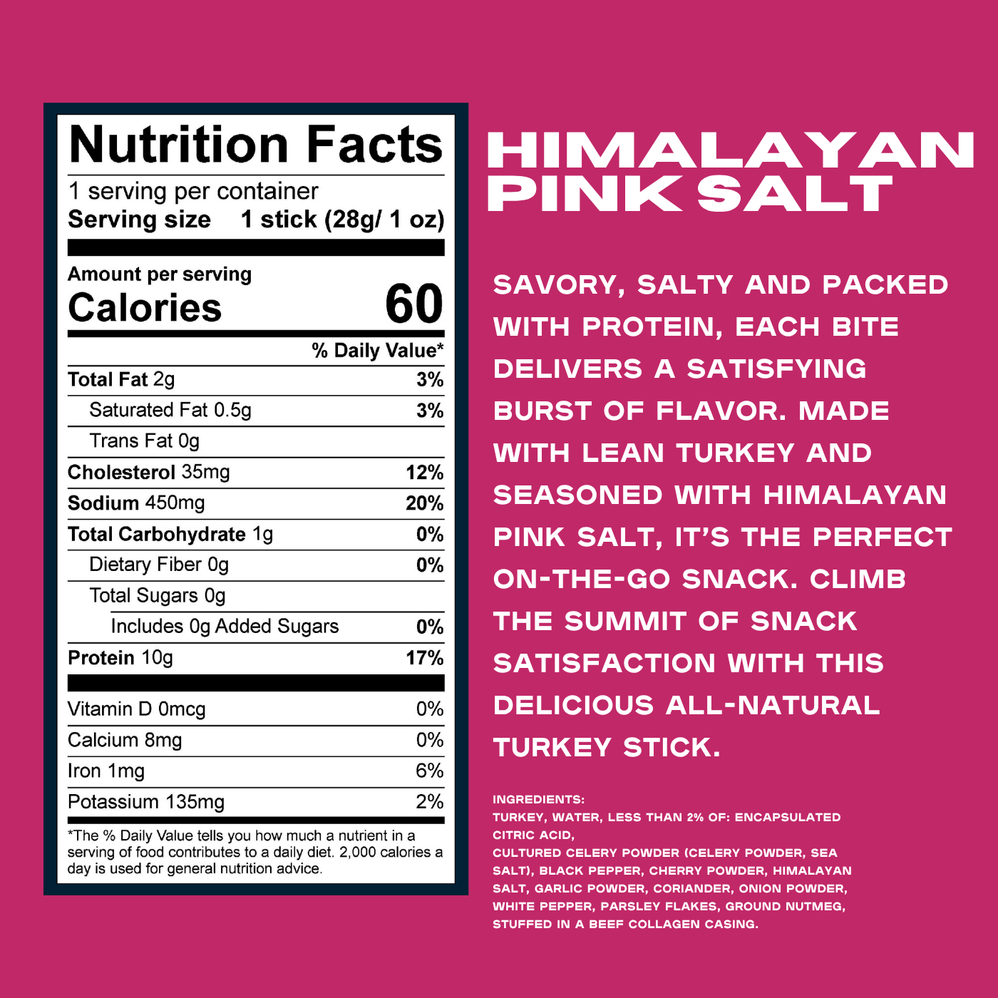 Himalayan Pink Salt Turkey Stick