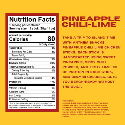 Pineapple Chili Lime Chicken Stick