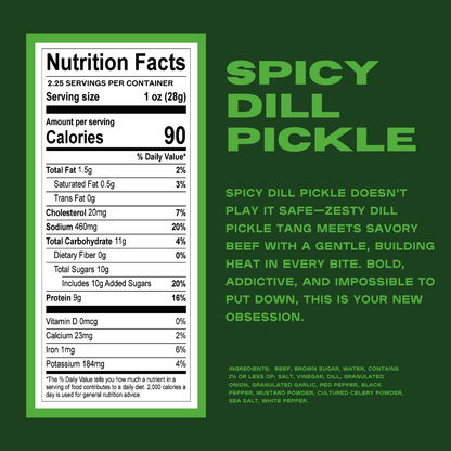 Spicy Dill Pickle Beef Jerky 4-Pack